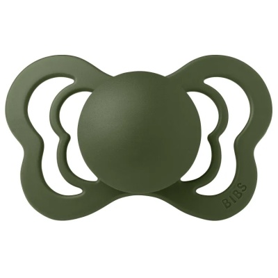 Соска-пустышка силиконовая 6+ месяцев BIBS Couture Silicone Hunter Green 1510218 1